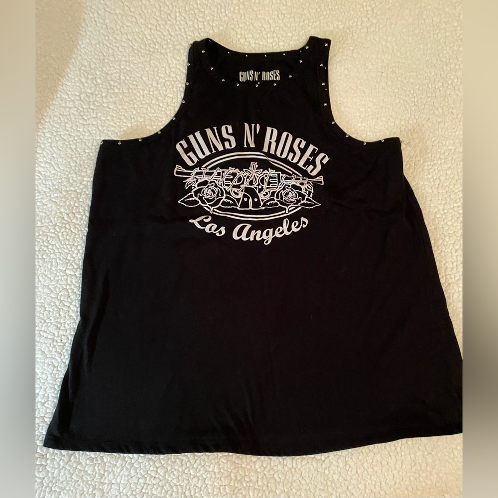 Guns N' Roses Studded Black Top size 1x